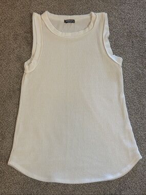 HEIMISH USA White Ribbed Tank Top